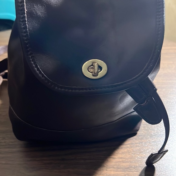 Leather Coach Vintage Backpack - Picture 1 of 10